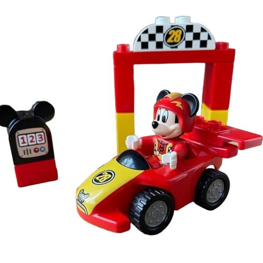 Lego Duplo 10843 Mickey Mouse Racer Roadster Toy Incomplete 12 Pc Retired Disney